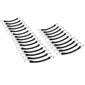 1001960025 The Rop Shop Pack Of 25 9 Inch Black Rubber Tarp Straps For Truck Flatbed Sturdy Heavy Duty