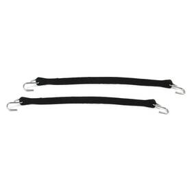 1001980002 The Rop Shop Pack Of 2 21 Inch Black Rubber Tarp Strap For Tie Downs Secure Cargo Load