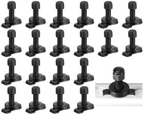 Gfa-therwen-1947 Therwen 20 Pcs L Track Double Lug Threaded Stud Nut Fitting Tie Down Bearing