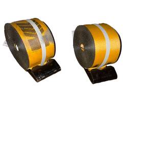 Mcctws41-30m12n-2 Tie 4 Safe 2 Pack Inch X 30ft Winch Strap With Flat Hook For Flatbed Truck Trailer Farm Down