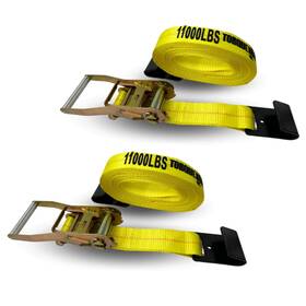 Tr3230 Torque 2 Of Inch X30 Ratchet Strap With Flat Steel Hooks 11000 Lbs For Tie Down