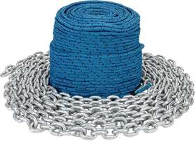 69084 Trac Outdoors 300/20 Anchor Rode 300 Ft Rope 20 Chain Designed For Winches