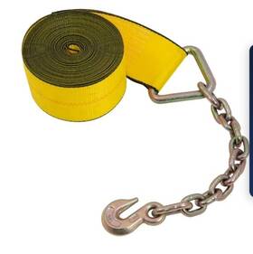 2.430wsce.2b Truck Trailer Pro 2 Pack 4 Inch X 30 Ft. Winch Strap With Chain Anchor New In Box Flatbed Supplies
