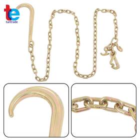 Tr106324 Turitrade 4700lbs With 15 Inch Jrt Hook G70 Grab G80 Tow Chain J 5/16 8ft
