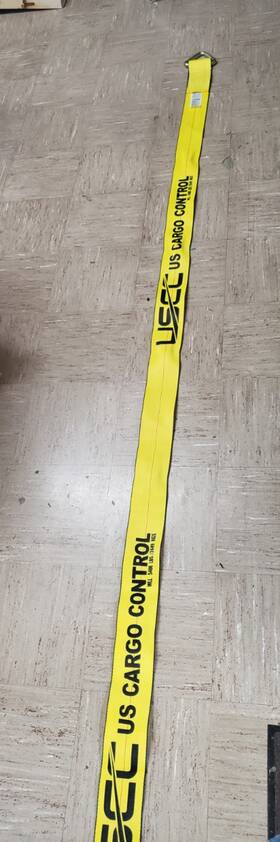 Cus-410dr4-y U.s. Cargo Qty/2 Control 4 Inch X 10ft Strap With D Ring - Yellow