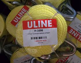 H-3596 Uline 4 Inch 27 U Hook Winch Straps From