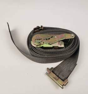 H-7064 Uline 2in X 16ft E-track Ratchet Cargo Strap Grey