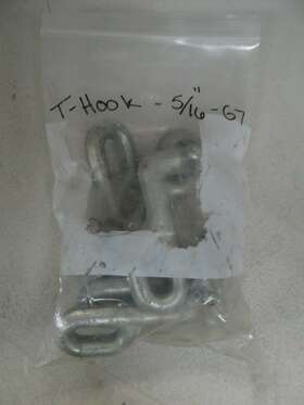 Unknown Brand G7/ P11 T Frame Hook- Tie Down 5/16 Inch G7 Nos