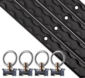 Apk8bl Us Cargo Control L Track Tie Down System 4 Tracks Fittings Black