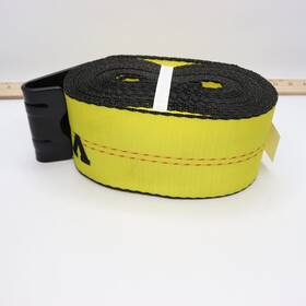 Pg-08240003 Vevor Winch Straps 6000 Lbs/2.7 T Wll 18000 Lbs Break Strength 4 Inch X 30ft