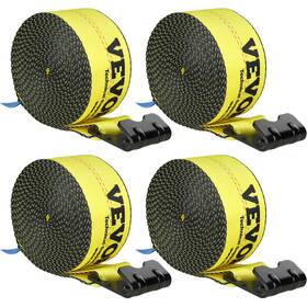 Pg-08240004 Vevor 4 Inch X 30ft 18000lbs Truck Winch Straps With Flat Hook 4pack Break Strength Hot