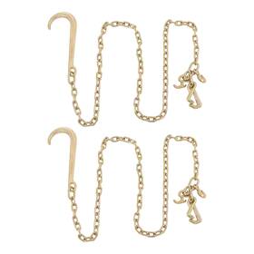 Wa5262939ur Waltvotur 2 Pack G80 Tow Chain 4700lbs With 15 Inch Jrt Hook G70 Grab J 5/16 8ft