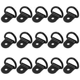 Waziaqoc Waziaqoc2209160001 15 Pcs Black D Ring Tie Down Anchors For Rv Trailer Cargo Hardware Set