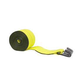 Cs01-0055 World American Winch Strap 4 Inch X 30ft Reflective Yellow With Flat