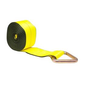 Cs01-0057 World American Winch Strap 4 Inch X 30ft Yellow With Delta Ring