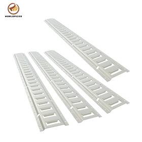 Wp7861140 Worldpicks 4 Pcs Ft Silver E Track Rails Kit Zinc Coated Fit For Secure Loads Transport