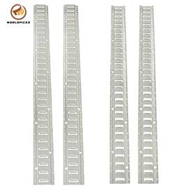 Wp7863480 Worldpicks 4 Piece 5ft Galvanized E Track Rail Set Silver Finish Fit For Trailers Trucks