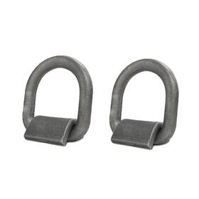 Yoiasugh 787502855429 2pcs 1/2 Inch Heavy Duty Weld On Forged D-ring With 0.5 Inches Width Grey