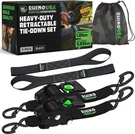 Rhinousa 2" 10' Retractable Ratchet Straps TD-RSRE2X10-BLK-R. Fixed Price $69.90.