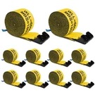 X-bull 10 Pack 4" 30' Winch Truck Straps W/flat Hook Towing 18000 Lbs Yellow. Fixed Price $129.00.