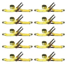10 Pack Heavy Duty 3" X 30' Ratchet Tie Down Strap W/j Hook Wll 5400 Lbs Yellow. Fixed Price $464.26.
