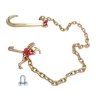 Hook Chain Tow Transport 5/16" 6' G80 5400LBS W/ 15" Jrt Grab. Fixed Price $29.15.