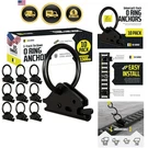 Heavy Duty Steel Rings Pack Of 10 Track Tie Down Anchors Cargo Straps. Fixed Price $42.07.