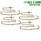 Pcs 5/16" 6' G80 4700LBS Hook Tow Chain Transport With Rtj Grab. Fixed Price $115.82.
