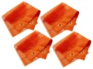 4 Lot Roadpro 1818GO Safety Warning Mesh Flags With Grommets 18"X - Orange. Fixed Price $20.95.