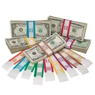 Assorted Money Bands 1000 Straps Each Denomination Self Sealing Bill C.... Fixed Price $46.14.