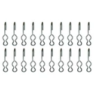 20 Sj Hooks For Rubber Rope Shock Cord Bungee Tarp Strap Tie Down. Fixed Price $18.99.