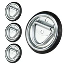 Jamiikury 4PCS D-ring Tie Down Anchors, Width: Inches (100MM), Silver. Fixed Price $24.99.