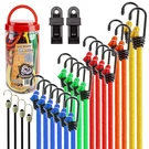 Cartman 22PCS Bungee Cord Assortment With Metal Hook Jar, Includes 10", 18.... Fixed Price $25.09.
