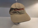 New Arvin Tan Khaki Red Lettering Hat/cap Adjustable Strap Sportsman Nwot. Fixed Price $7.50.