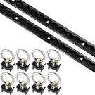 Tie Down System, Includes 2 Pack 4FT Black Anodized Aluminum L-track. Fixed Price $79.99.