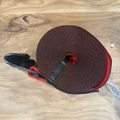 Mytee Products 4" X 27' Winch Strap W/ Flat Hook - Red Tie Down. Fixed Price $29.00.