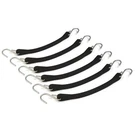 (pack Of 6) 9" Black Rubber Tarp Straps Bungee Cords Tie Down For Truck Durable. Fixed Price $19.49.