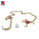 Tow Chain Transport 5/16" 6' G80 5400LBS Hook W/ 15" Jrt Grab. Fixed Price $29.25.