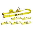 6 Pack 2" X 12' E-track Ratchet Tie Down Strap Truck Trailer Enclosed Cargo Van. Fixed Price $48.47.