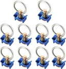 Atpeam 10-PACK L-track Fitting W/ Ring, 4,000LB Capacity, Stainless Steel, Blue. Fixed Price $55.99.