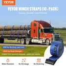 Vevor Winch Straps, 4" X 30', 6000 Lbs Load Capacity, 18000 Breaking Strengt. Fixed Price $132.90.