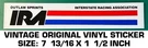 Outlaw Sprints Interstate Racing Asso - Vintage Original Vinyl Decal Sticker. Fixed Price $7.18.