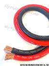 50 Ft 1/0 Gauge Awg 25' Black & Red Oversized Power Ground Wire Sky High Car. Fixed Price $70.00.