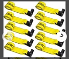 Mimanchi Heavy Duty 4"X5' Roll Off Container Winch Straps Flat Hook 10 Pack. Fixed Price $109.00.