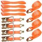 4 Pack Ratchet Tie Down Straps 10000 Lbs 2" X 13 Heavy Duty Double J Hook Us. Fixed Price $50.99.