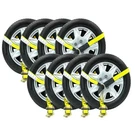 Mytee Products 8 Pack 2 X10 Lasso Ratchet Strap J Finger Hook Wheel Net Auto. Fixed Price $189.64.