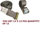 Lot Of 12 Seculok 2"X16' Cam Buckle Straps With Spring Fittings Pcs. Fixed Price $97.85.