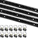 4 Pack Tie Down System, Includes Black Anodized Aluminum L-track And .... Fixed Price $139.98.