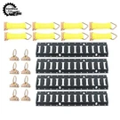 Black 20 Pack Foot Track Rails, Powder Coated Fit For Cargo Trailer Tie Down. Fixed Price $51.77.