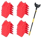 20PCS 8"X12" Red V-edge Flatbed Corner Protectors & 8' Extension Handle Pole. Fixed Price $136.99.